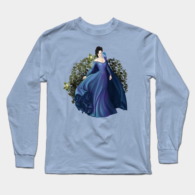 Enchanting Blue Princess Long Sleeve T-Shirt by CatAstropheBoxes